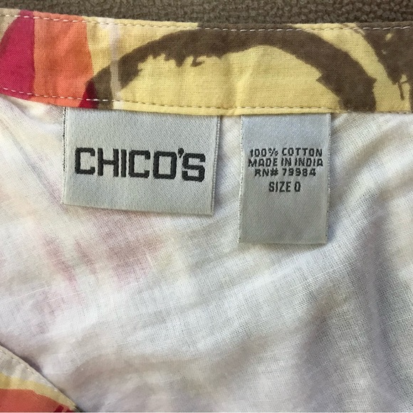 EUC Chico’s colorful cotton summer Skirt - Picture 10 of 10